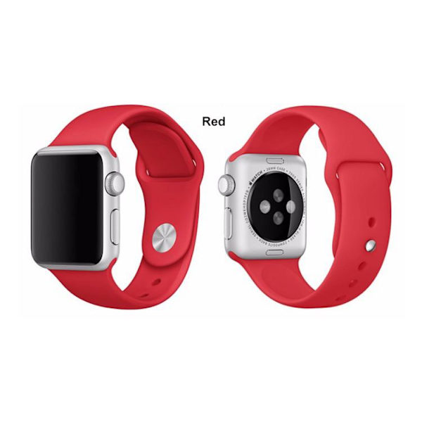 Apple Watch 4 - 38/40/41mm -  NORTH EDGE Stilrena Silikonarmband Gul M