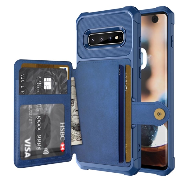 Samsung Galaxy S10E - Professionelt stilfuldt cover med kortrum Brun