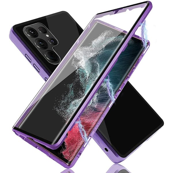 Samsung Galaxy S22 Ultra - Smart Magnetisk Deksel Blå