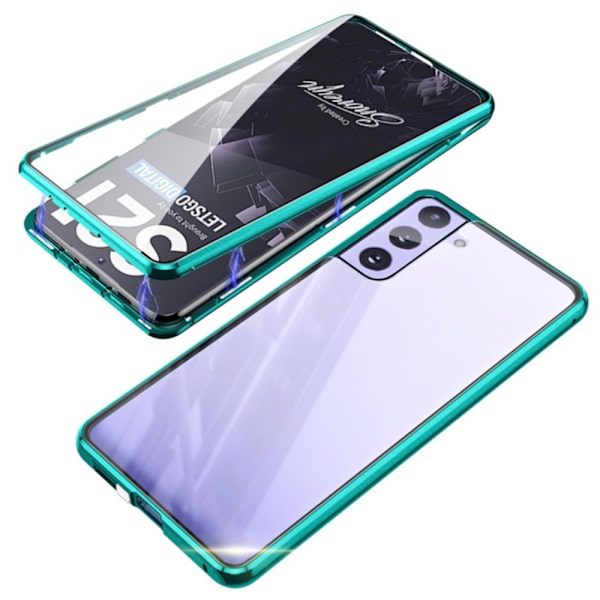 Samsung Galaxy S21 Plus - Smart Dubbelt Magnetiskt Skal Blå
