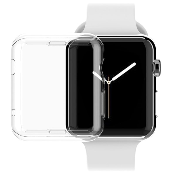 Profesjonelt TPU-deksel for Apple Watch Series 4 44 mm Transparent/Genomskinlig