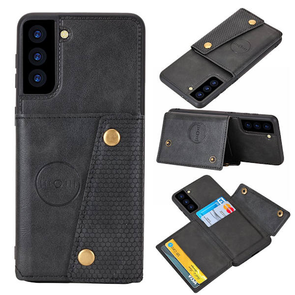 Samsung Galaxy S21 - Etui med kortholder Grå