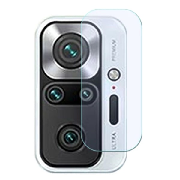2-PAKK Redmi Note 10S skjermbeskytter + kameralinsebeskytter HD 0,3 mm Transparent/Genomskinlig