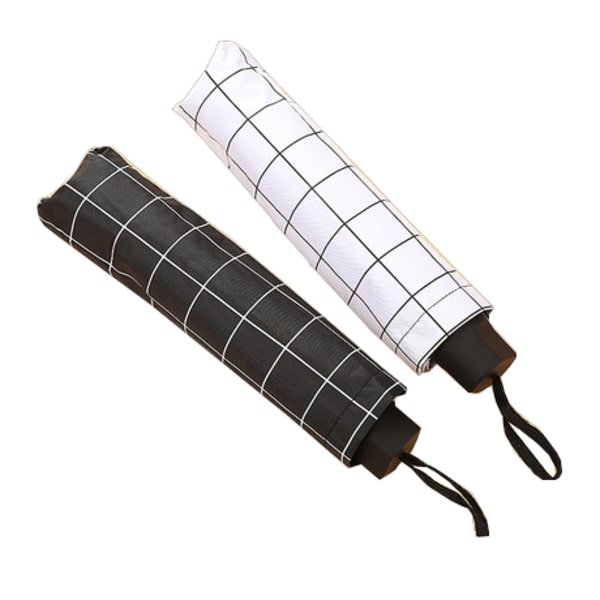 Stilrent Anti-UV Slittåligt Paraply Svart