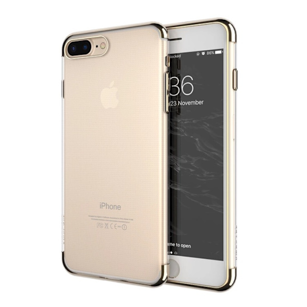 iPhone 7 PLUS - Stilrent och Elegant Silikonskal från FLOVEME Guld
