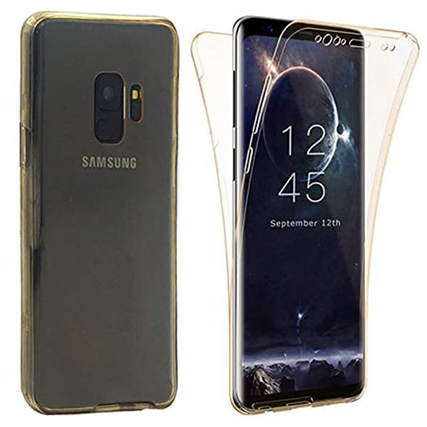 Samsung A6 Plus 2018 Dubbelsidigt silikonfodral TOUCHFUNKTION Blå Blå