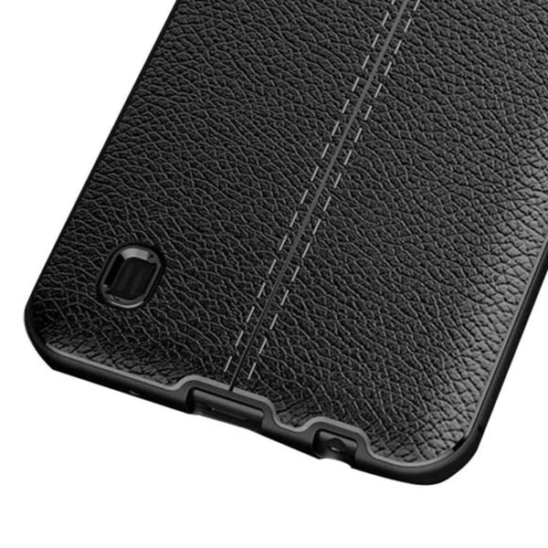 Smart Cover Litchi Leather Design - Samsung Galaxy A10 Grå Grå