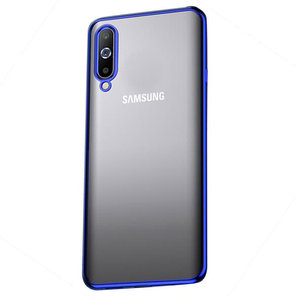 Samsung Galaxy A70 - Stötdämpande Silikonskal (FLOVEME) Silver