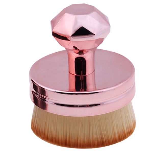 Premium Mjuk Oval Makeupborste Foundation / Löspulver Guld