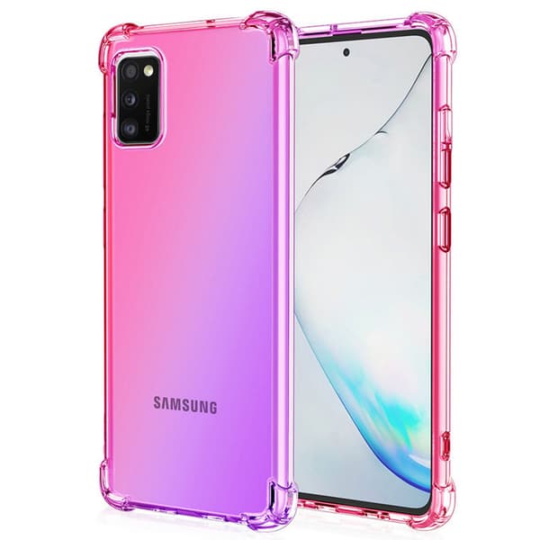 Silikoneskal - Samsung Galaxy A41 Blå/Rosa