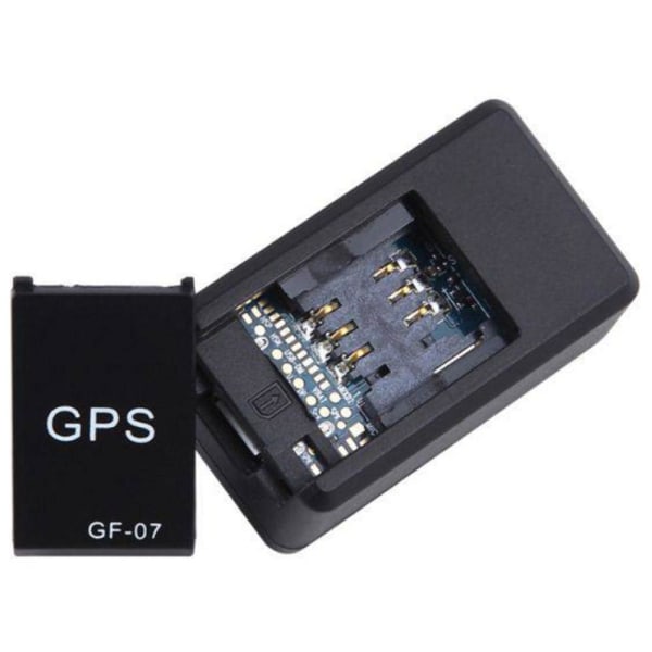 Mini GPS Tracker GF-07 Tracker mikrofonilla Svart