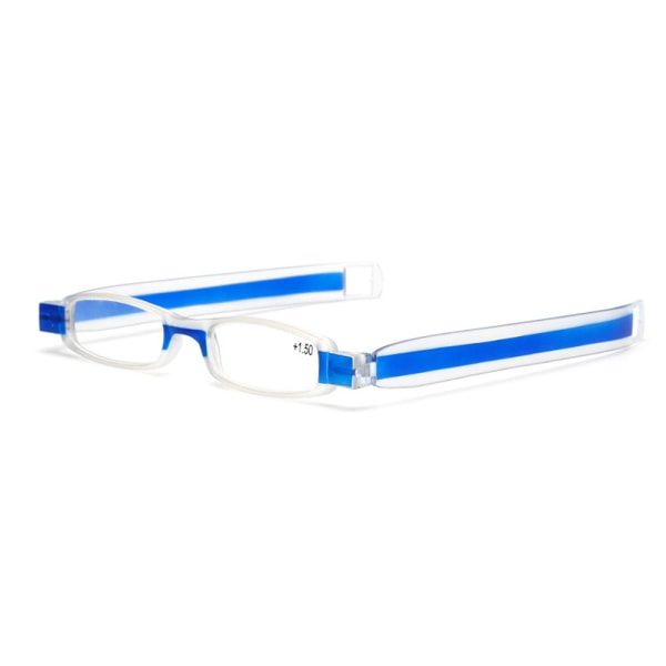 Komfortable tynde læsebriller med styrke (+1,0 - +4,0) UNISEX Blå +3.0