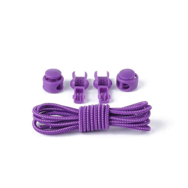 Elastiske snørebånd - inklusive snøre (længde: 100 cm) Violett