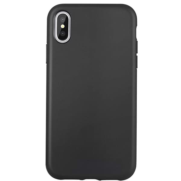 iPhone X/XS - Silikonskal Svart Svart