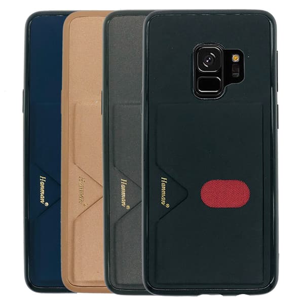 Samsung Galaxy S9 - Skal med Kortfack Mörkblå Mörkblå