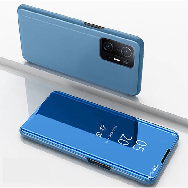Xiaomi 11T Pro - Etui med spejleffekt Himmelsblå