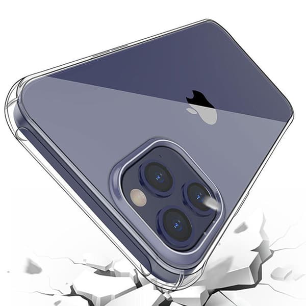 iPhone 12 Pro Max - Skyddande Floveme Silikonskal Transparent