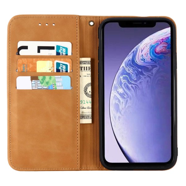 iPhone 11 Pro – Käytännöllinen puettava lompakkokotelo (FLOVEME) Mörkbrun Mörkbrun