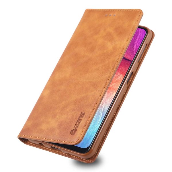 Samsung Galaxy A70 - Stilfuldt retro pung etui Röd