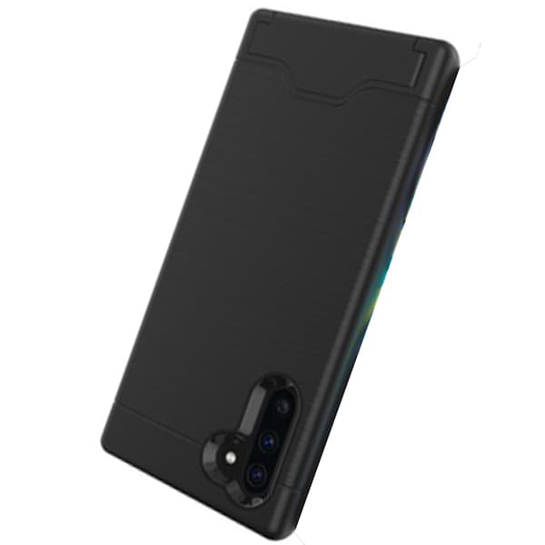 Samsung Galaxy Note10 - Stilrent Skal med Kortfack Grå