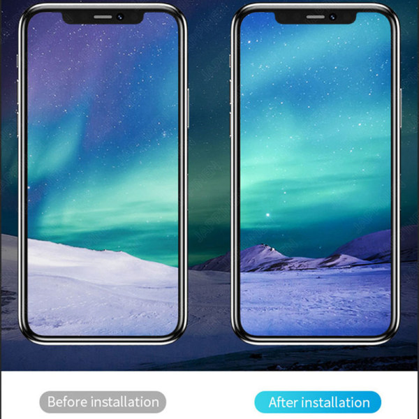 iPhone 11 Pro Kameralinsskydd i Härdat glas + Titanlegeringsram Svart