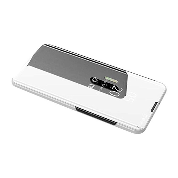 Huawei P30 - Praktiskt Smart Fodral från Leman (CLEAR-VIEW) Silver