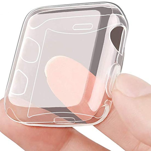 Profesjonelt TPU-deksel for Apple Watch Series 4 44 mm Transparent/Genomskinlig