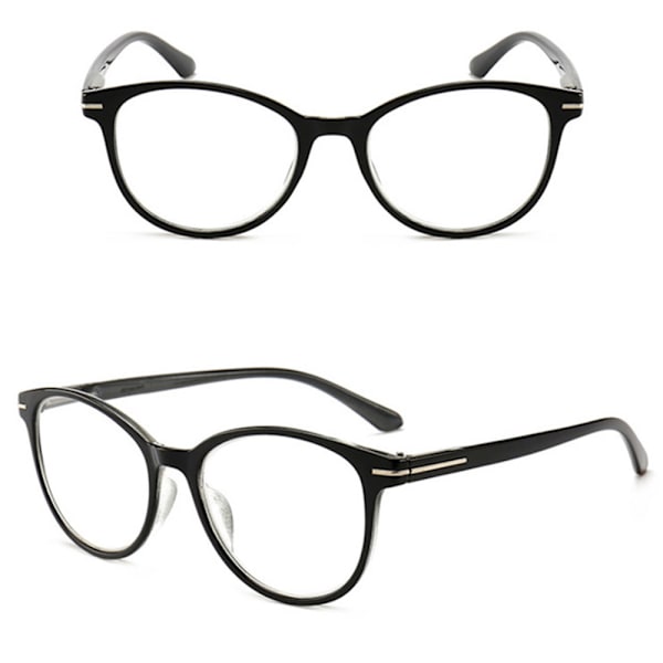 Stilfulde læsebriller i vintage-design Brun +2