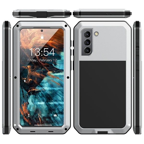 Samsung Galaxy S21 Plus - 360-Skyddsskal Aluminium HEAVY DUTY Svart