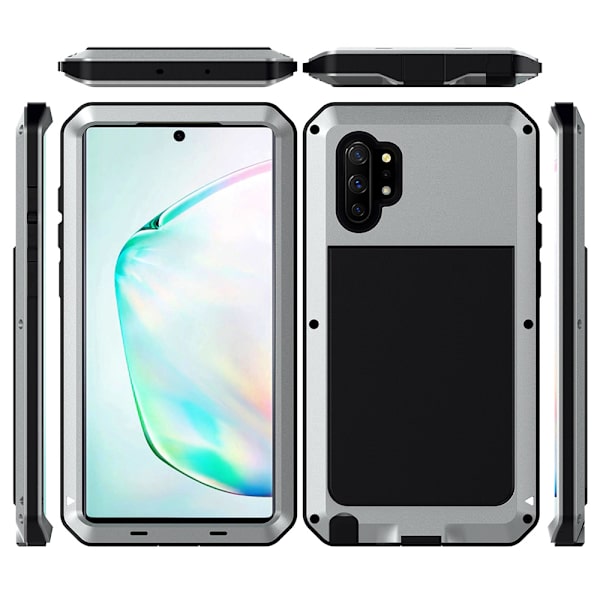 Samsung Galaxy Note10+ - Kraftfullt HEAVY DUTY Skyddsskal Silver Silver