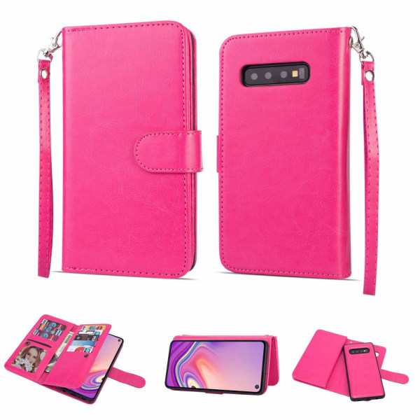 Stilig lommebokdeksel - Samsung Galaxy S10 Rosaröd
