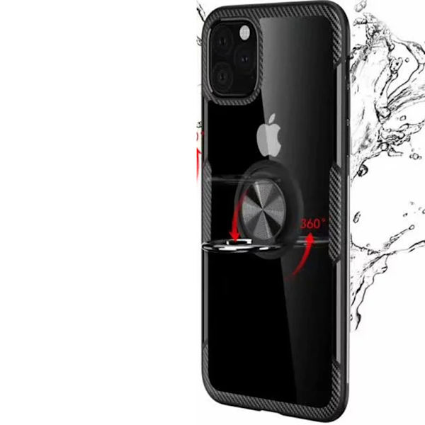 Robust Skal med Ringhållare - iPhone 11 Svart/Silver