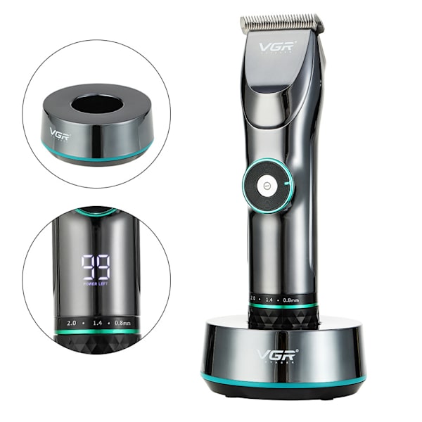 Professionell Effektfull Rakapparat Trimmer Svart
