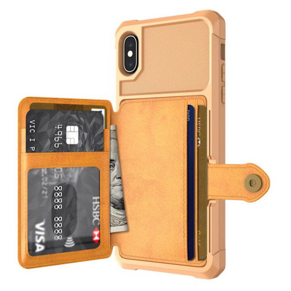 Skal med Kortfack - iPhone X/XS Svart