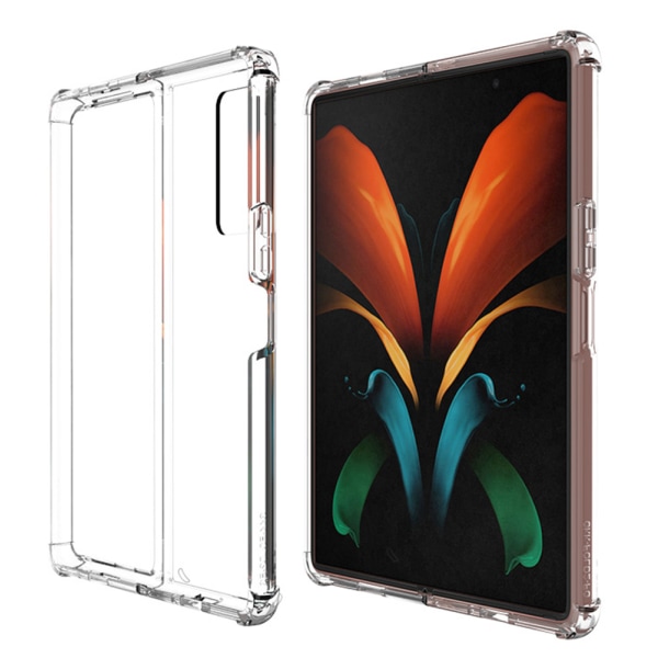 Samsung Galaxy Z Fold 2 - Suojaava tyylikäs FLOVEME-kuori Genomskinlig