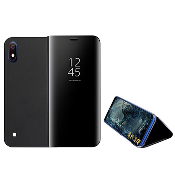 Elegant Smart Fodral - Samsung Galaxy A10 Svart Svart