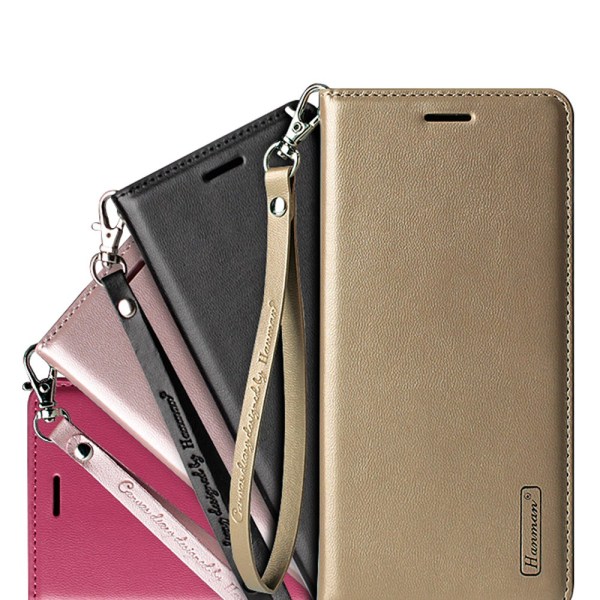 Elegant Fodral med Plånbok av Hanman - Samsung Galaxy S8+ Lila