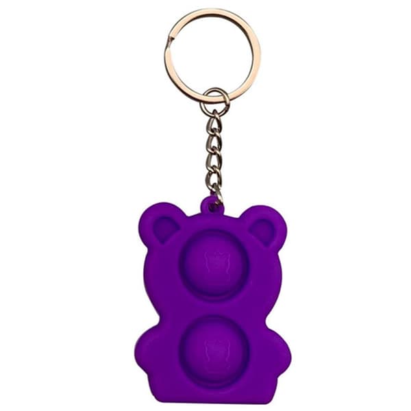 Mjuk Teddybj�rn Fidget Toy / Pop It / Simple Dimple Blå