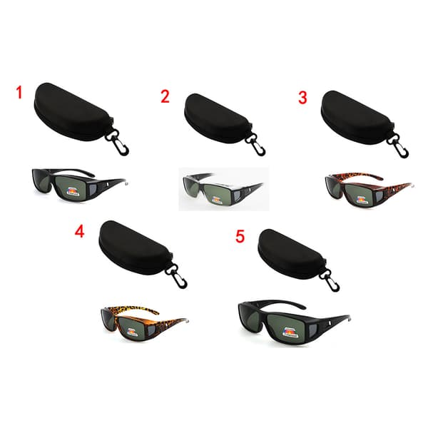 Solglasögon Polarized Överdrag för vanliga Glasögon 4