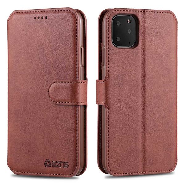 iPhone 11 Pro - Beskyttende Azns Wallet Case Brun Brun