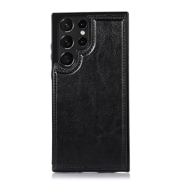 Praktiskt Skal Korthållare - Samsung Galaxy S23 Ultra Svart