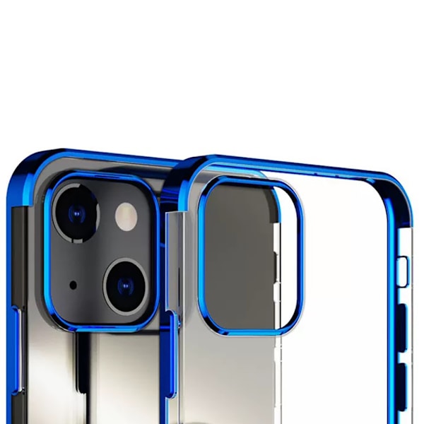iPhone 13 - Elegant Skyddande Floveme Skal Blå