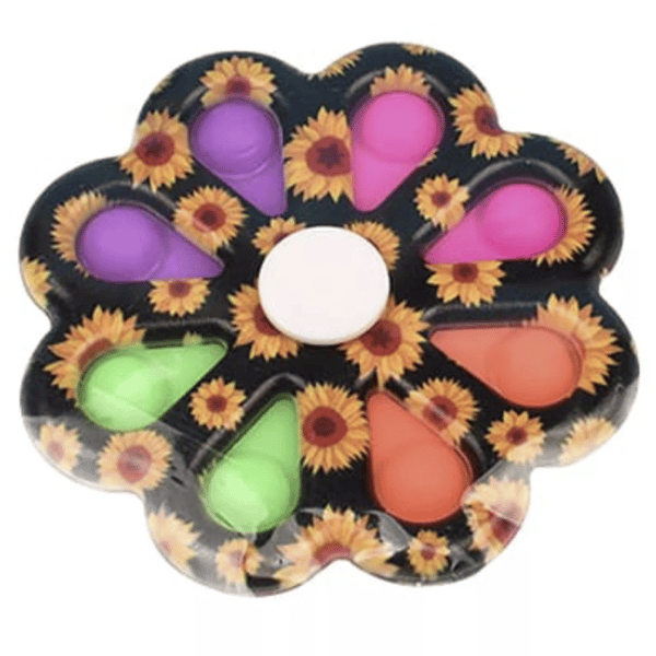 Slittålig Fidget Toy Simple Dimple Pop It Krysantemum