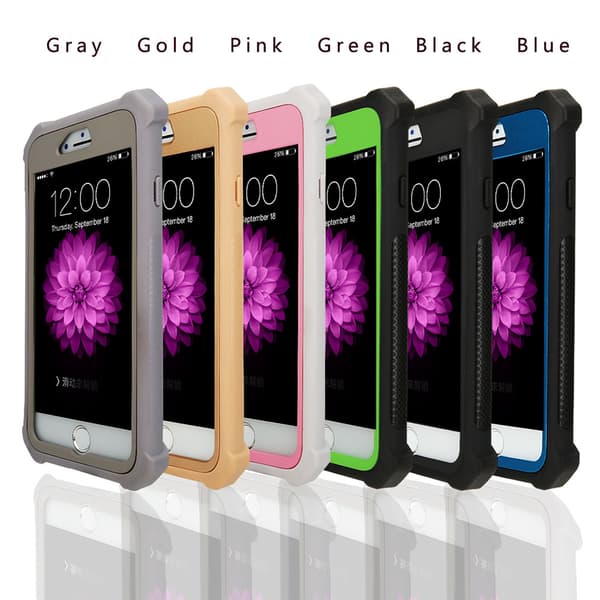 iPhone 6/6S Plus - Robust EXXO Skyddsfodral med Hörnskydd Roséguld