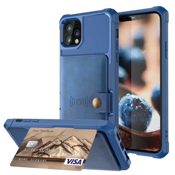 iPhone 11 - Eksklusivt cover med kortrum Brun