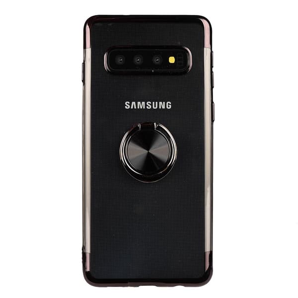 Samsung Galaxy S10 Plus - Skyddande Skal med Ringhållare Blå