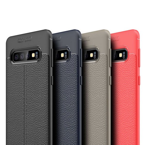 Tyylikäs silikonikuori AUTO FOCUS - Samsung Galaxy S10+ Röd