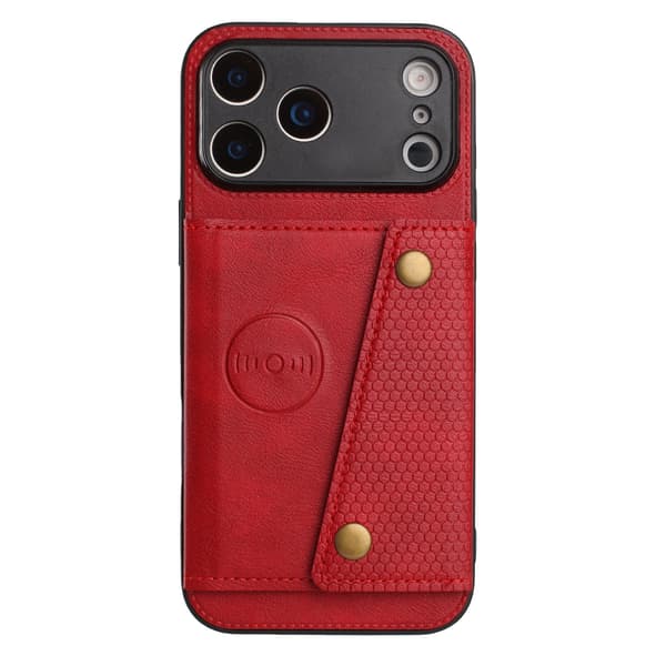 iPhone 17 Pro Kortfacksskal med Silikonram & Ställfunktion Svart