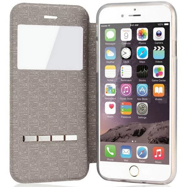 Stilrent Fodral med Smartfunktion - iPhone X Guld