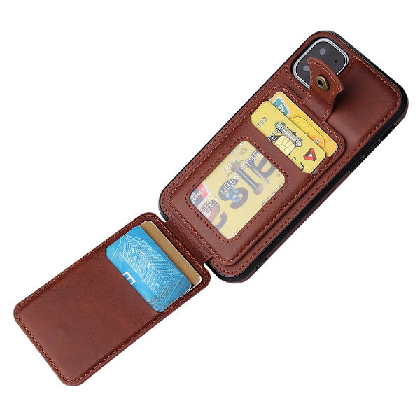 Genomtänkt Skal med Korthållare - iPhone 11 Pro Max Mörkblå